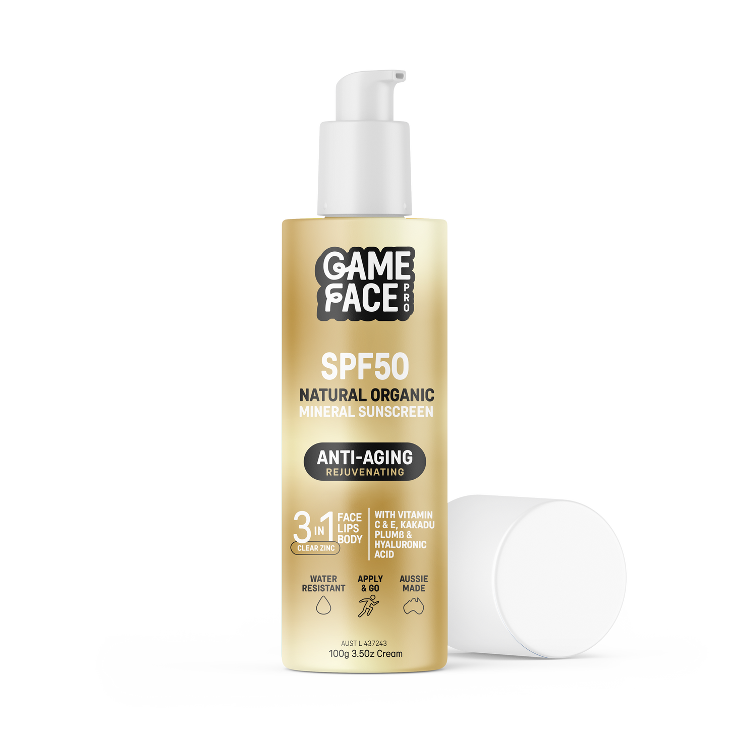 Anti-Aging SPF50 Natural Organic Mineral Sunscreen