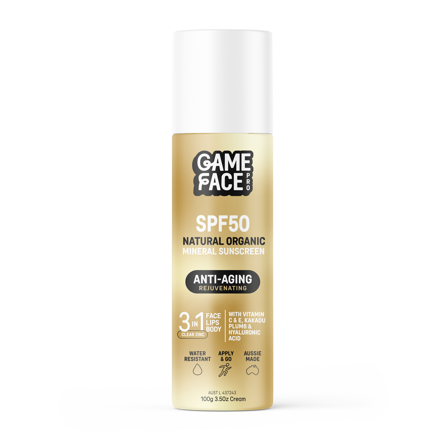 Anti-Aging SPF50 Natural Organic Mineral Sunscreen