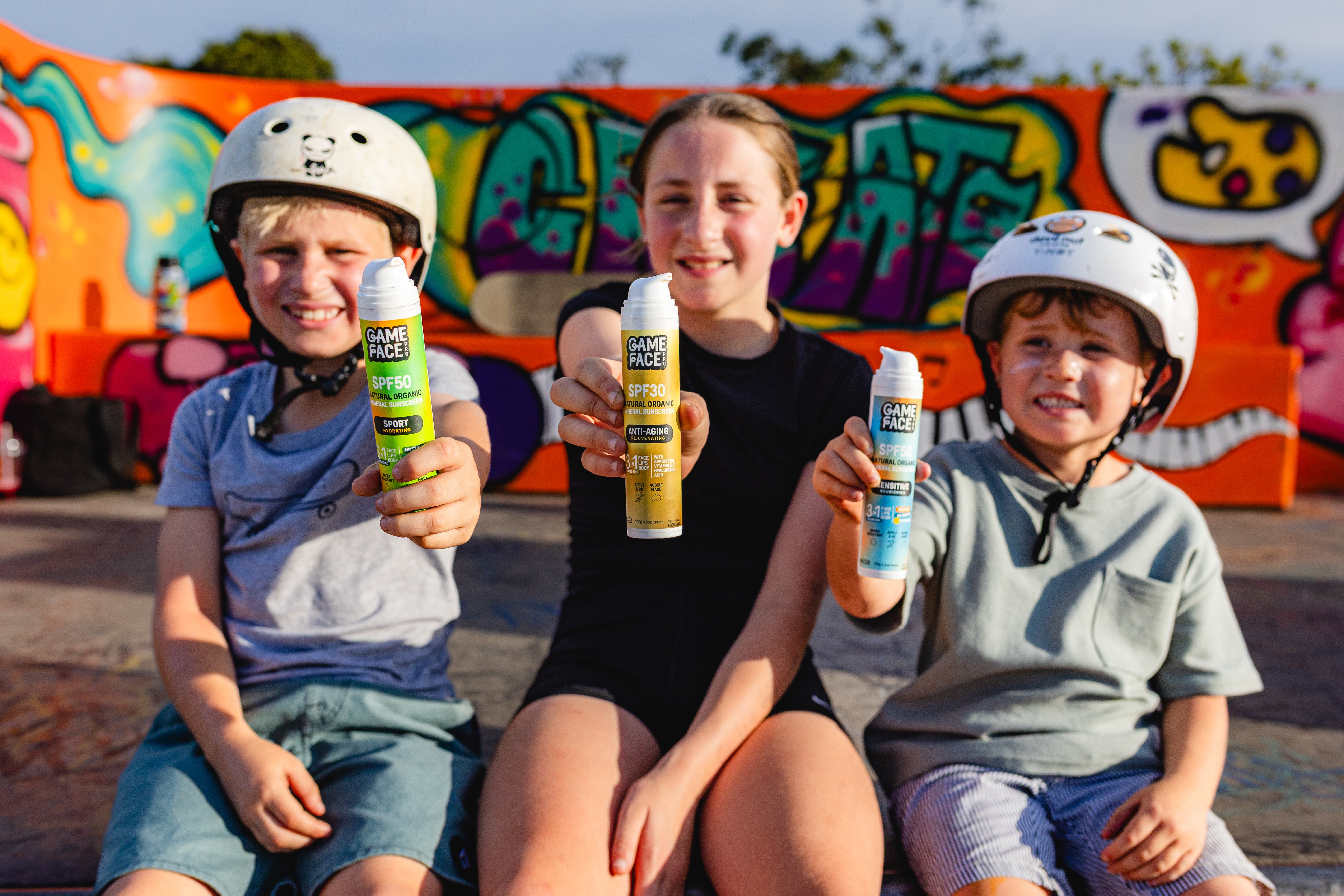 Game Face SPF50 Sunscreen Mineral, No Sting, No Nasties, No Worries ...