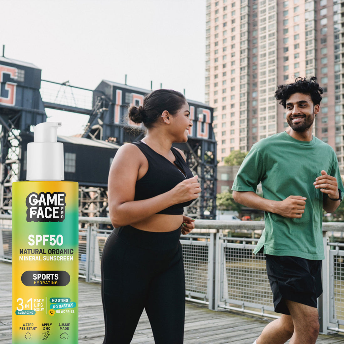 Game Face SPF50 Sunscreen Mineral, No Sting, No Nasties, No Worries ...